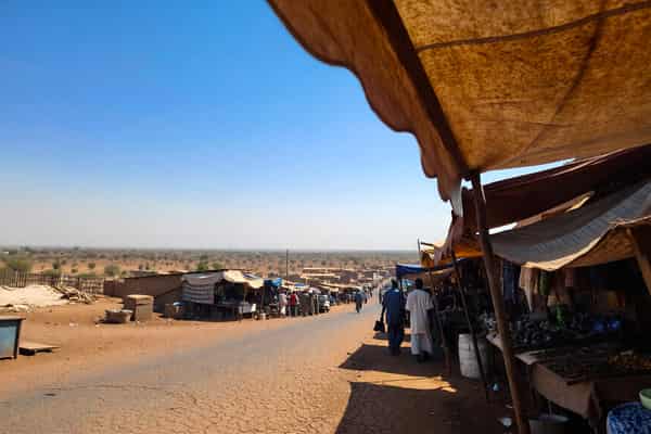 camp at Nigerian desert