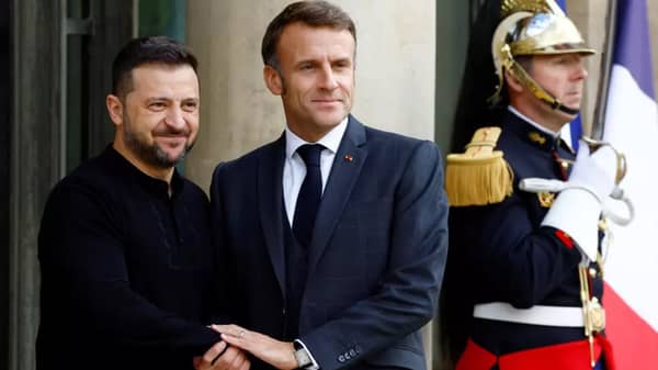 Macron, Zelensky