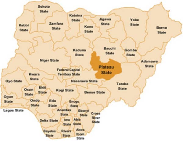 Plateau state map