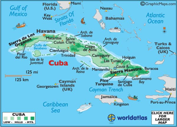 cuba map
