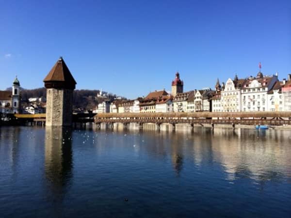 The Chapel Bridge, Lucerne, Switzerland- thegirlwithpinkhair