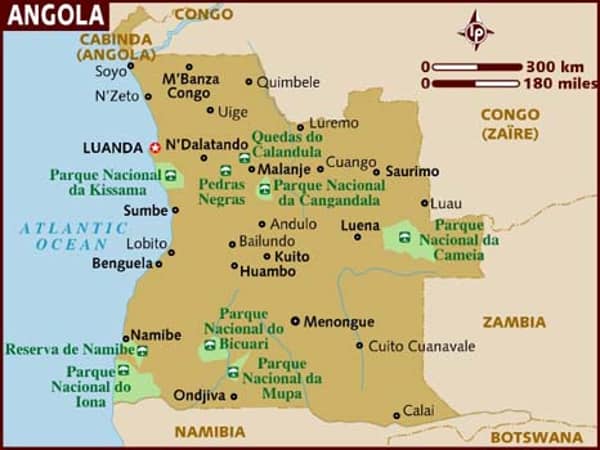 angola map