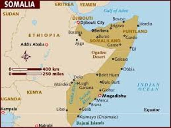 somalia map