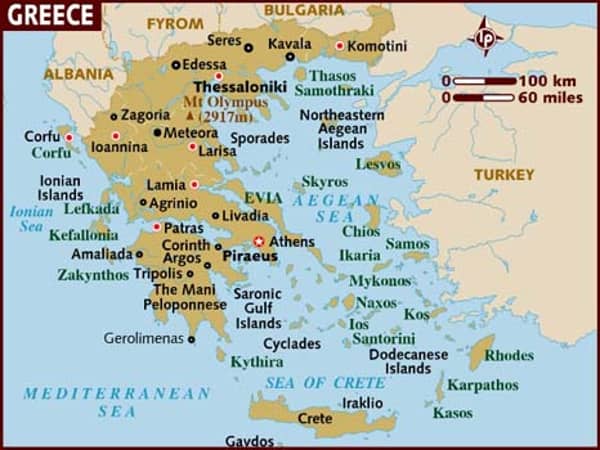 greece map