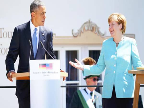 Obama and Merkel