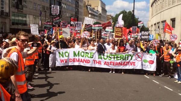 anti austerity march