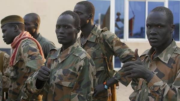 south sudan government troops