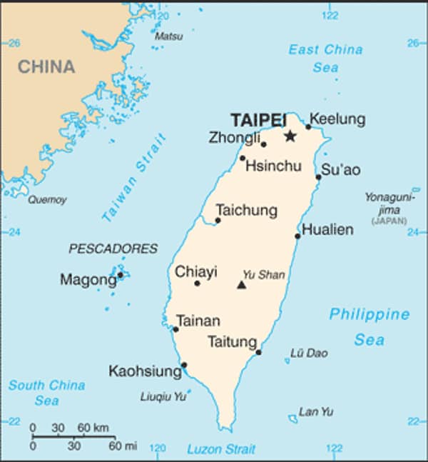 taiwan map