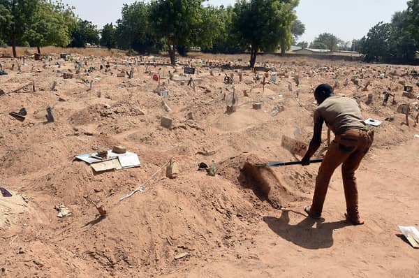 NIGERIA-UNREST-ISLAMISTS-CEMENTERY