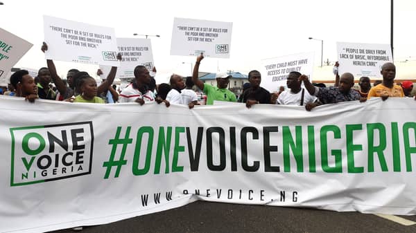NIGERIA-POLITICS-ECONOMY-PROTEST-DEMO