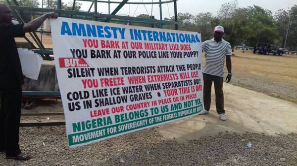 Protests against Amnesty International