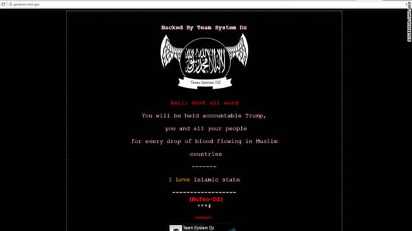 Kasich website hacked