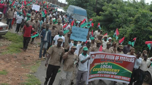 protest Nigeria Union of Teachers in Ibadan 1