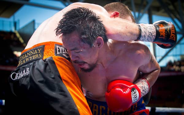 BOXING-AUS-PHI-PACQUIAO-HORN