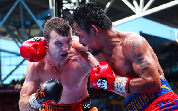 BOXING-AUS-PHI-PACQUIAO-HORN