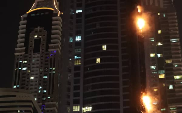 UAE-DUBAI-FIRE