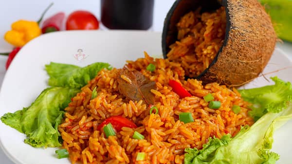 make coconut jollof rice recipe