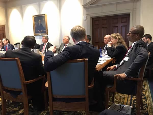 Okechukwu Enelamah in meeting