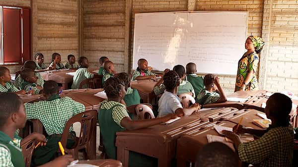 Pupils at a public school