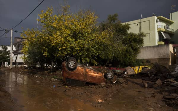 GREECE-WEATHER-FLOOD