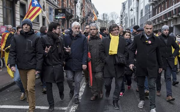 BELGIUM-SPAIN-CATALONIA-POLITICS-DEMO