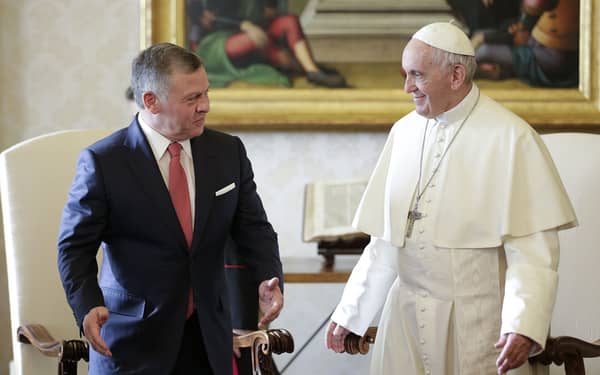 VATICAN-POPE-AUDIENCE-JORDAN