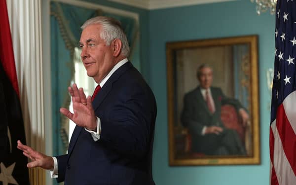 Secretary Of State Tillerson Meets With Libyan Prime Minister Fayez al-Sarraj At The State Department