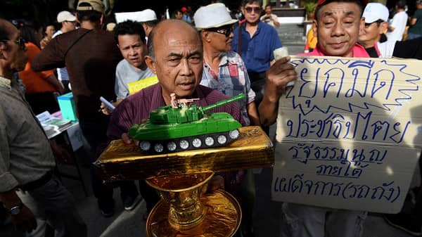 THAILAND-POLITICS-MILITARY-PROTEST