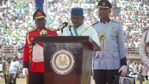 SLEONE-POLITICS-MAADA-BIO-INAUGURATION