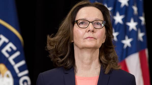 US President Donald Trump attends Gina Haspel’s swearing-in as CIA director