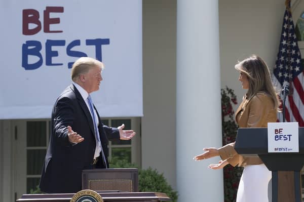 US First Lady Melania Trump announces new initiatives