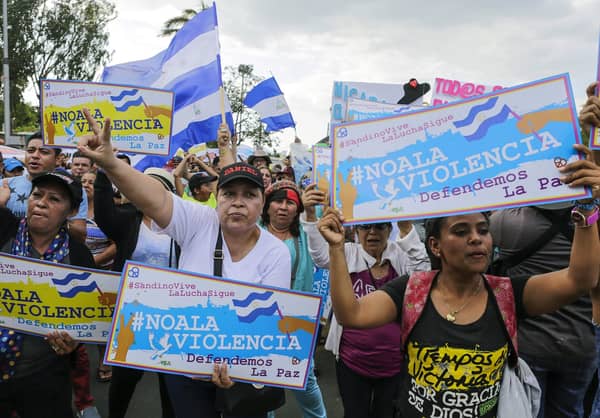 NICARAGUA-POLITICS-PROTESTS-ORTEGA-RALLY