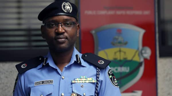 Assistant Commmisoner of Police, Shogunle, head of PCRRU seen during an interview on the public’s demand for the recall of SARS in Abuja