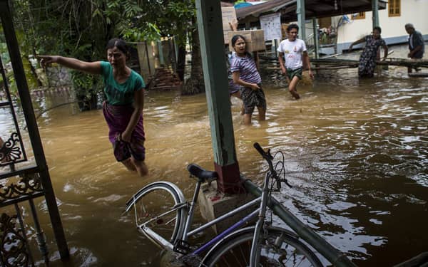 MYANMAR-WEATHER-DISASTER