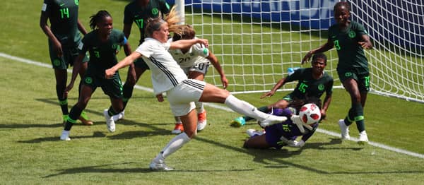 Saunders strike Germany to victory against Nigeria