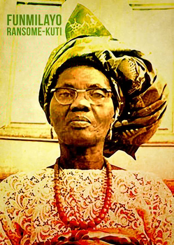 Funmilayo Ransome-Kuti art. Photo Pinterest