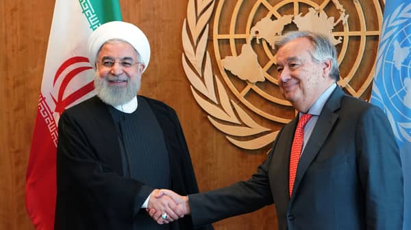 Iran’s President Rouhani hosts press conference on sidelines of UN General Assembly
