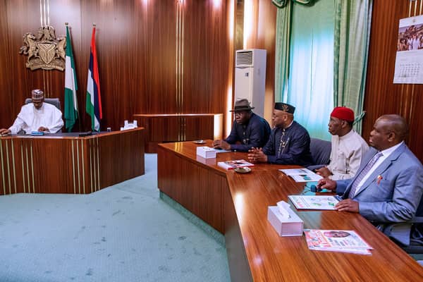 Buhari meets with South South governors