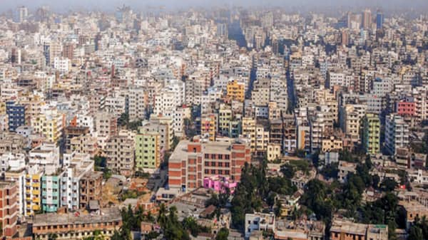 Area of Dhaka, the Capital of Bangladesh