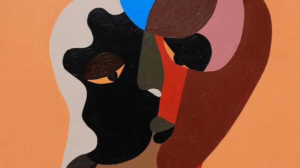 Deborah-Segun,-Communication,-2018,-Acrylic-on-canvas,-60-x-75-cm-