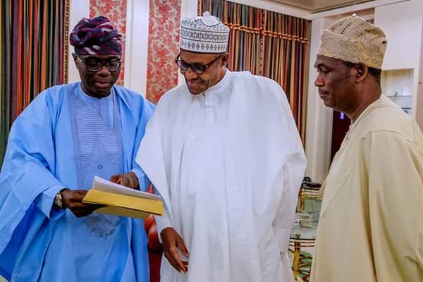 Sanwo-Olu, Buhari, Hamzat