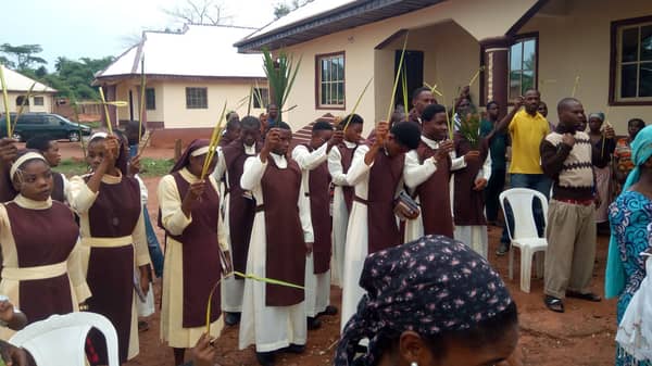 BLESSING OF PALMS AT THE CARMELITES OF THE HOLY SPIRIT COMMUNITY, EDO STATE(2)