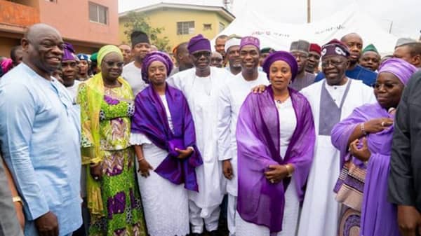 Tinubu, Kola Abiola, Babajide Sanwo-Olu at Hamzat father’s burial