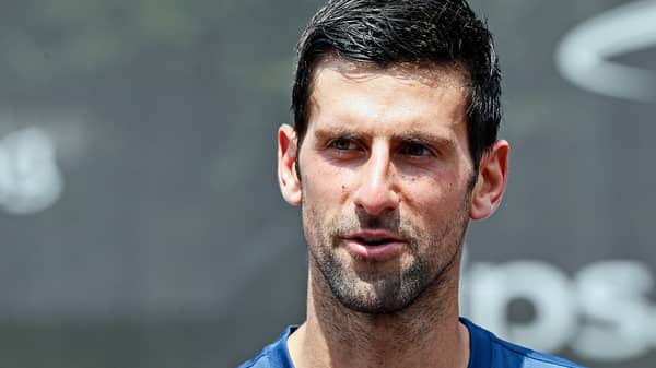 TENNIS-SRB-DJOKOVIC-TRAINING