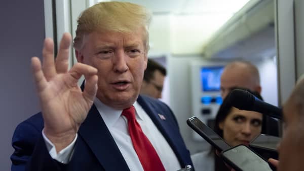 US President Donald Trump visits site of mass shooting