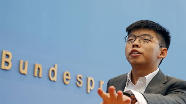 GERMANY-HONGKONG-CHINA-POLITICS-WONG-DEMONSTRATION-DEMOCRACY