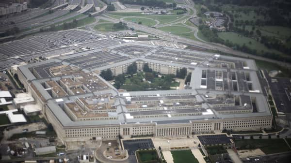 Aerial view of the United States military headquarters, the Pentagon