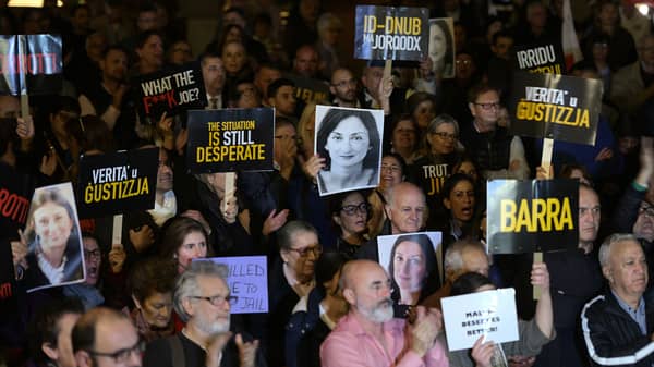 MALTA-POLITICS-MEDIA-CRIME-ARREST