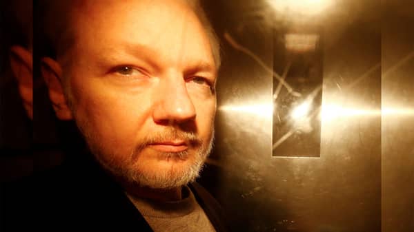 FILE PHOTO: WikiLeaks founder Julian Assange leaves Southwark Crown Court after being sentenced in London