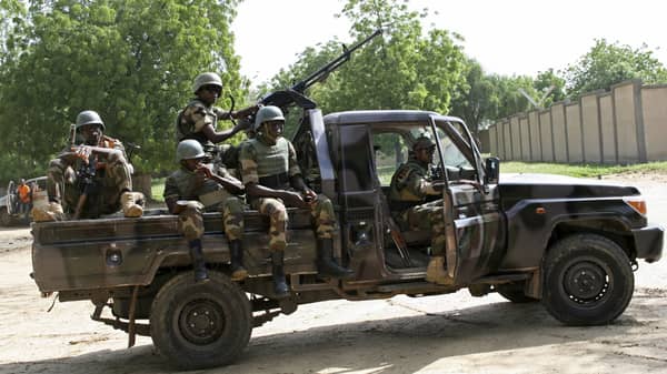 Niger soldiers provide security for an anti-Boko Haram summit in Diffa city, Niger